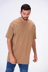 Mens Round Oversize Basic Plain T-shirt With A Modern Fit