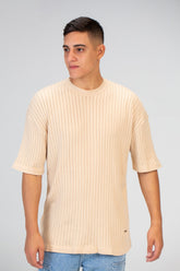 Mens Plain slim fit half sleeves Trico T-shirt With Round Neck