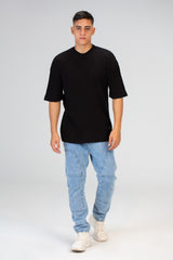 Mens Plain slim fit half sleeves Trico T-shirt With Round Neck