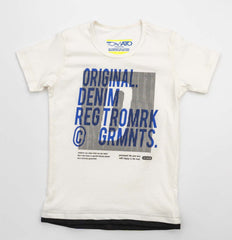 Boy's Printed Cotton T-shirt With Crew Neck