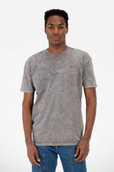 Men's Tomato Washed Oversized Half Sleeve T-Shirt