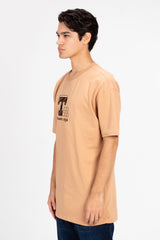 تي شيرت رجالي كبير الحجم بطبعة طماطم وأكمام نصفية