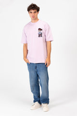 Men's Regular Fit Round Neck Half Sleeves T-shirt With Front And Back Graphic Print