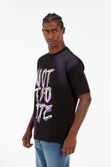 Men's Milton Summer Regular Fit Short Sleeves Front Text Print T-shirt