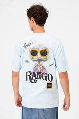 تي شيرت رجالي بقصة عادية وطبعة طماطم عصرية ورقبة دائرية