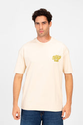 Men's Regular Fit Half Sleeve T-shirt With Text Print