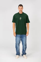 تي شيرت رجالي صيفي مطبوع عليه ميلتون برقبة دائرية وأكمام نصفية وقصّة عادية