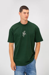 تي شيرت رجالي صيفي مطبوع عليه ميلتون برقبة دائرية وأكمام نصفية وقصّة عادية