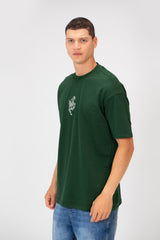 تي شيرت رجالي صيفي مطبوع عليه ميلتون برقبة دائرية وأكمام نصفية وقصّة عادية