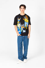 Men's Oversized Printed Crew Neck T-Shirt