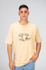 Mens Oversize T-shirt With Round Neck And Short Sleeves