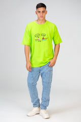 Mens Oversize T-shirt With Round Neck And Short Sleeves