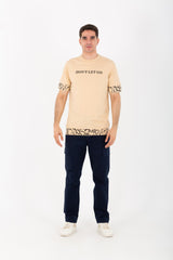 Mens Oversize Round Neck T-shirt With Don't Let Go Print