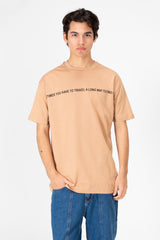 Men's Oversized Half Sleeves T-shirt With Front Text Print