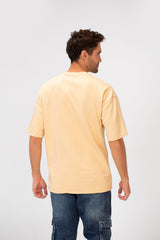 Men's Summer Milton Oversized Half Sleeve Round Neck Stars Print T-Shirt