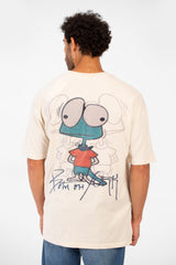 Men's Oversized Crew Neck Graphic Print Short Sleeve T-shirt