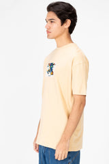 Men's Van Gogh Print Oversized Half Sleeve T-Shirt