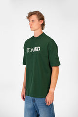 Men's Tomato Summer Milton Oversized Short Sleeve Crew Neck T-Shirt