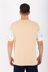 Mens Oversized Half sleeves T-shirt With A Round Neck And A Front Pocket