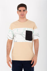 Mens Oversized Half sleeves T-shirt With A Round Neck And A Front Pocket
