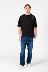 Men's Summer Melton Oversized Short Sleeve Round Neck T-Shirt