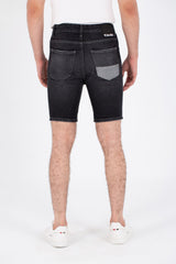 Mens Denim Short With Five Pockets And Tomato Patch At The Back