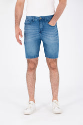 Mens Denim Used Short With Five Pockets And Tomato Patch At The Back