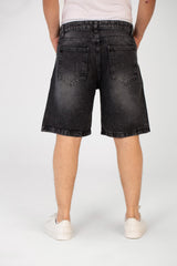 Men's Cutting Denim Short With Five Pockets And Essential Details