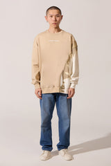 سويت شيرت رجالي برقبة دائرية وأكمام طويلة وتصميم عصري من ميلتون مقاس كبير