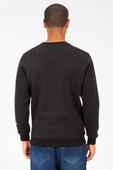 سويت شيرت رجالي برقبة دائرية مع طباعة نصية