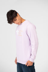 سويت شيرت رجالي بطبعة جرافيكية ورقبة دائرية