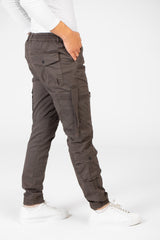Men's Slim Fit Gabardine Sherwal Pants With Front Zip Pockets