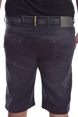 شورت جينز مستدام بقصّة Slim Fit للرجال، مقاس كبير