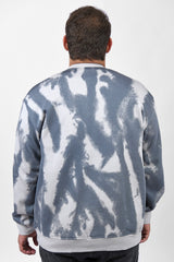 Men's Big Size Long Sleeve Round Neck Printed Sweatshirt