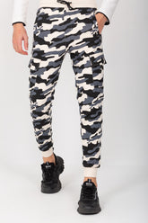 بنطال رياضي رجالي رياضي فضفاض بقصّة Slim Fit من قماش التمويه الناعم من Milton