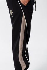 Men's Sweatpants With Elastic Waistband In The Middle And Different sides Color