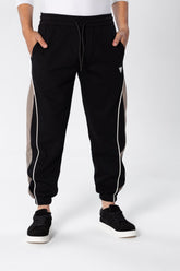 Men's Sweatpants With Elastic Waistband In The Middle And Different sides Color