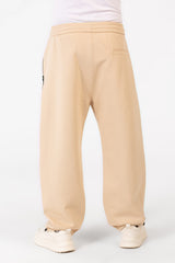 Men's Tomato Oversized Sweatpants With Elastic Waistband And Modern Zipper Pockets