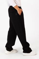 Men's Wide Leg Sweatpants With Elastic Waistband Drawstring And Modern Pockets For A Comfortable Fit