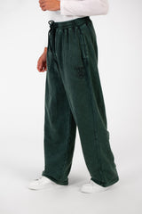 Men's Tomato Washed Oversized Sweatpants With Elastic Waistband And Drawstring High Quality