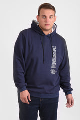 Men's Slim Fit Hooded Melton Padded Basic Hoodie Big Size Sweatshirt