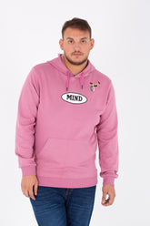 Men's Big Size Hoodie Sweatshirt With A Print On The Front And Back