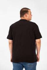 Men's Big Size Crew Neck Short Sleeves T-Shirt With Front Car Print