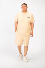 Men's Big Size Outfit Half Sleeved T-shirt And Short Made Of Comfortable Practical Material
