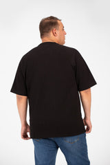 تي شيرت رجالي أساسي كبير الحجم بأكمام نصفية ورقبة دائرية من Tomato