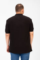 تي شيرت بولو رجالي أساسي بنصف كم ومقاس كبير