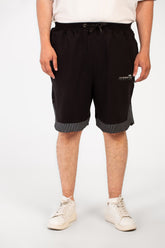 Men's Milton Basic Big Size Short Modern Design With A Side Text Print