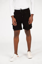 Men's Melton Elastic Waistband Side Pockets Short