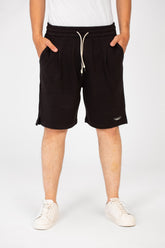 Men's Tomato Melton Short With Elastic Waistband And Pockets