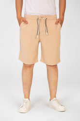 Men's Basic Linen Short With A Middle Drawstring And Pockets Comfortable And High Quality